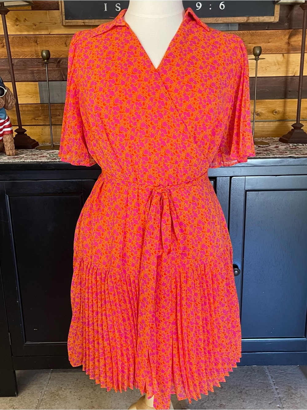 Alexie for Target Vibrant Floral Wrap Mini Dress
